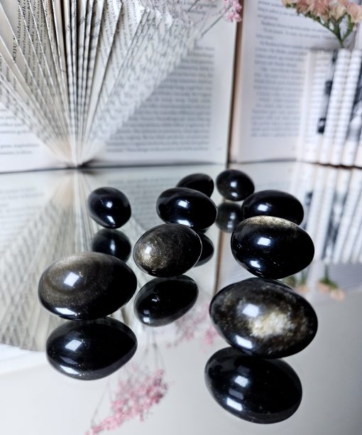 Auksinis obsidianas būgninukas