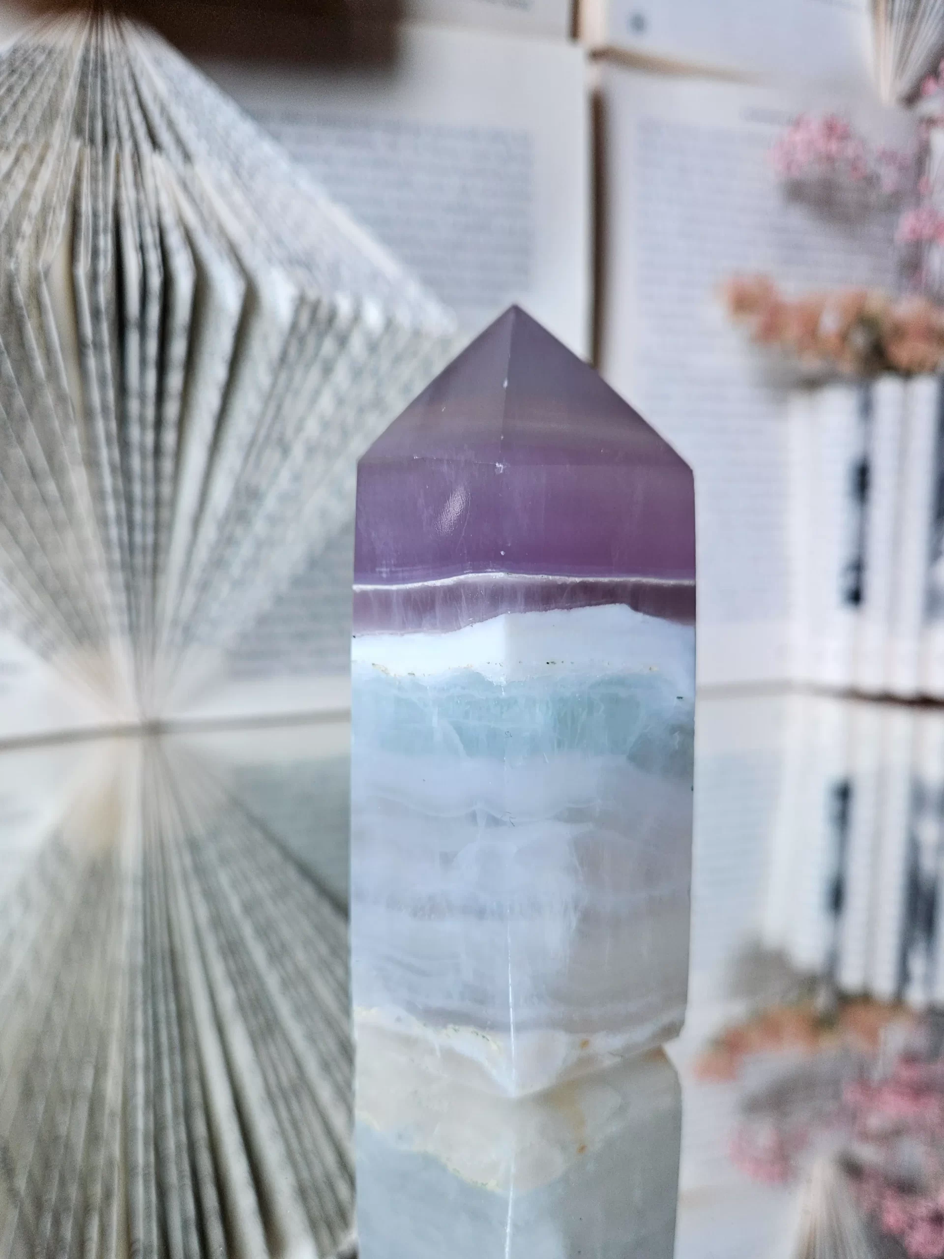 Fluoritas bokštelis 341 gr