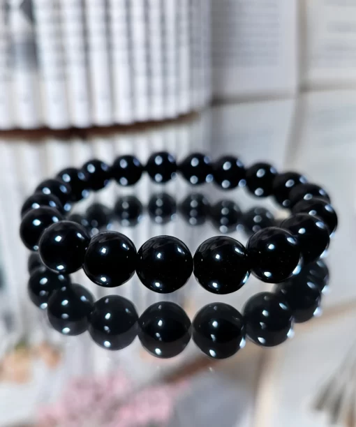 Juodasis obsidianas apyrankė